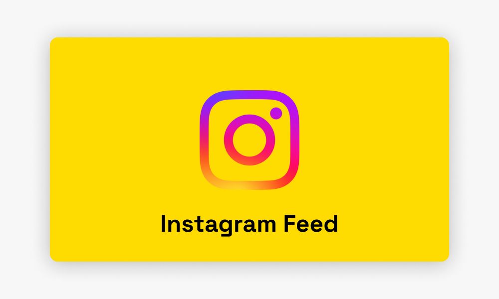 Instagram posts shown as a slider inside a Mobirise page