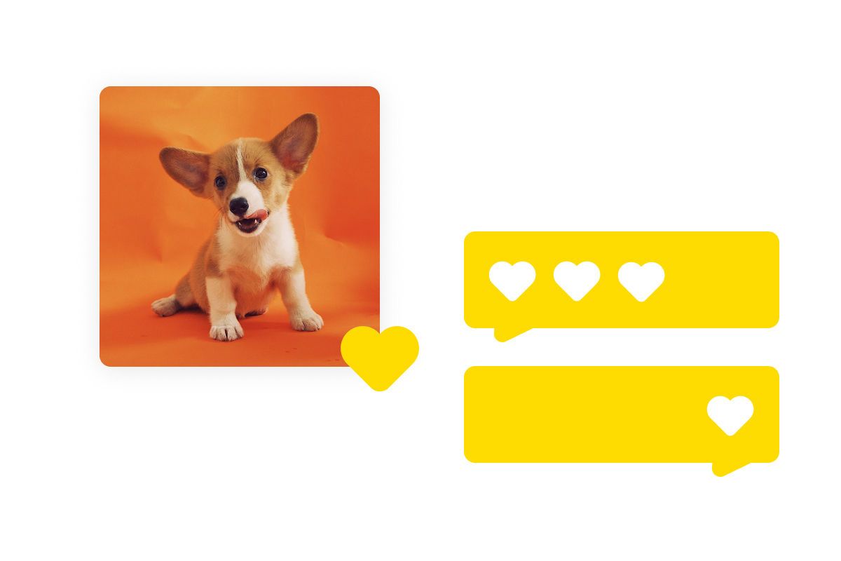 Website visitor opening a post from the embedded feed to like and follow the profile
