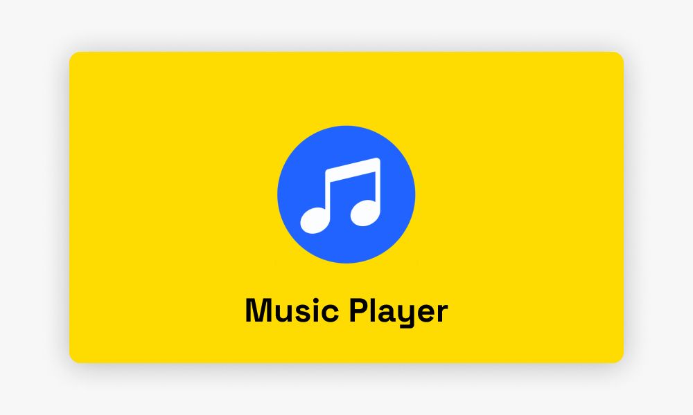 Floating audio bar in the corner of a Mobirise site