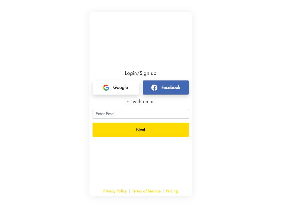 Sign-in screen of the ElectricBlaze dashboard