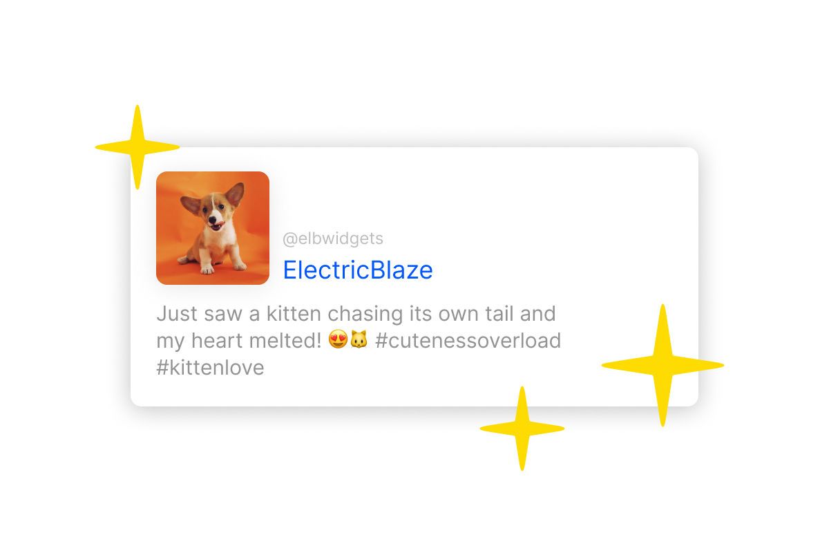 Slider of recent tweets keeping a company homepage up to date
